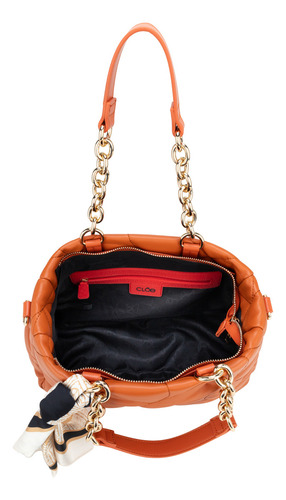 Bolsa Satchel Cloe Onsamy I Mediano Color Marrón