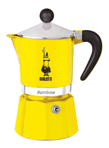 Cafetera Bialetti Rainbow Amarilla 6 Tazas