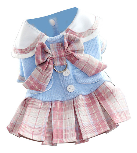 Vestido Jk Plaid Con Forma De Cachorro, Falda Para Perros, D