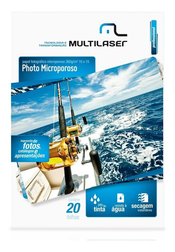 Papel Fotografico Microporoso A6 260gm Multilaser - Pe017