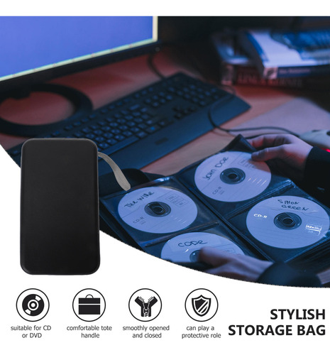 Estuche Grande Para Cd, Bolsa De Almacenamiento De Cd Y Dvd