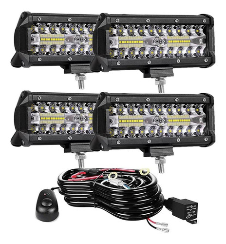 Barra De Luz Led De 7 Pulgadas, Luces De Vaina Led De 240w
