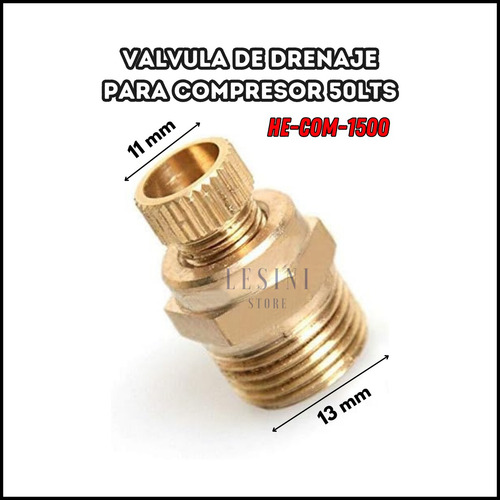 Valvula De Drenaje Para Compresor 50lts