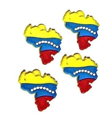 Imagen 2 de 7 de 10 Dijes Mapa De Venezuela Paz Tricolor Patria Bandera