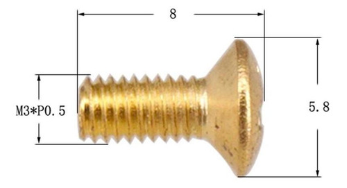 Imagen 9 de 9 de Tornillos De Montaje Del Interruptor De La Guitarra Oro
