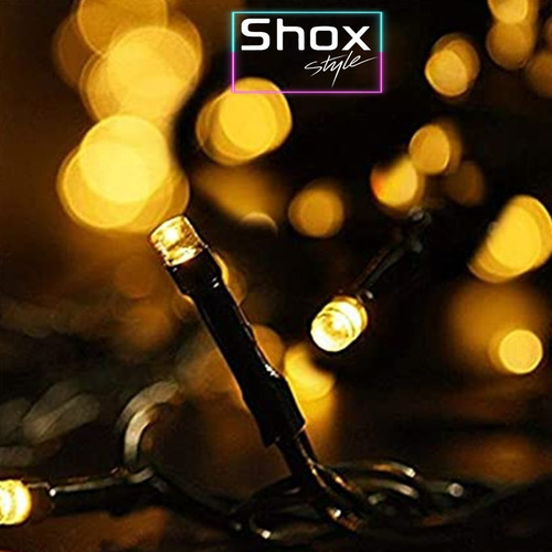 Imagen 8 de 10 de Cortina Luces Led Guirnalda 4x2 Mts Blanco Calido Shox Style