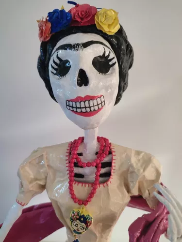 Catrina de Papel Mache Frida – Global Empowerment Mexican Creations