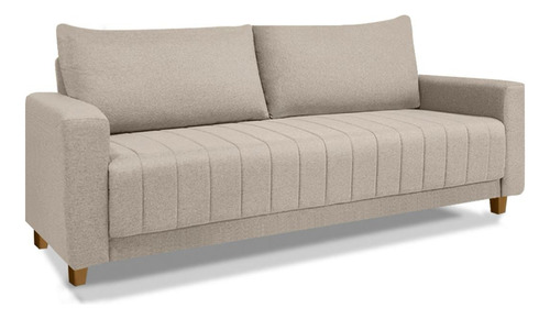 Futon Sofá Requinte Namoradeira Confortável Em Linho Para Sala De Estar E Recepção - Lv Móveis