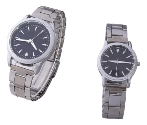 Set De 2 Relojes De Pulsera De Pareja De Cuarzo 