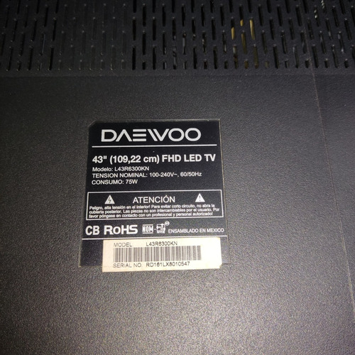 Tarjeta T-con Daewoo L43r5300kn (Usado)