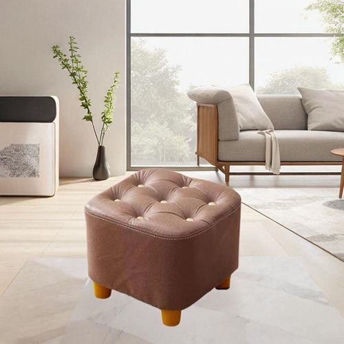 Reposapiés Pequeño, Taburete Otomano, Creativo, Marrón