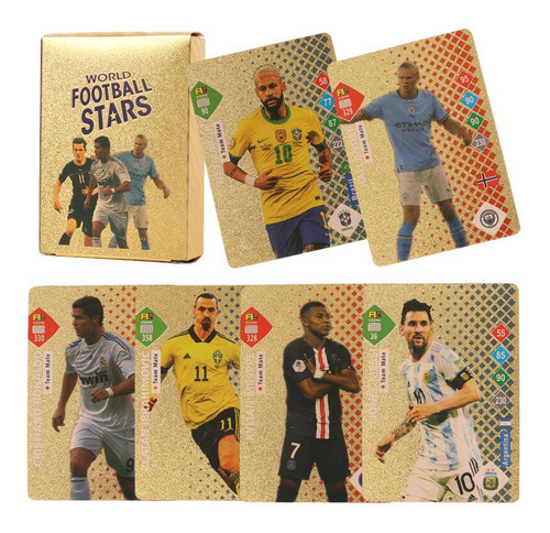 50 Tarjetas Doradas  Futbol  Estrellas Liga Mundial 