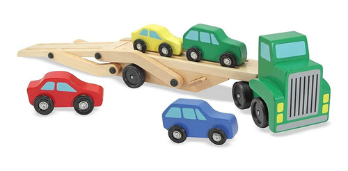 Camión Transportador Madrina Autos De Madera Melissa & Doug