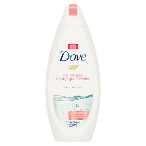 Imagen 1 de 3 de Jabón líquido Dove Anti-Stress Agua Micelar en botella 250 ml