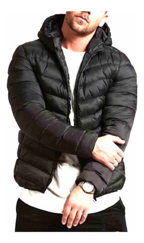 Campera Inflable Con Capucha Hombre Unisex 