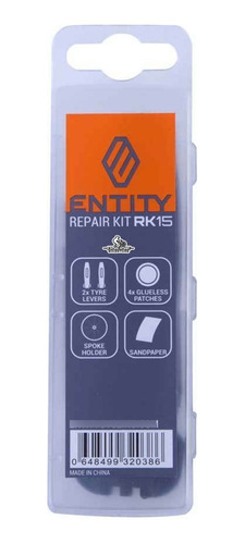 Kit Parches Solucion Lija Bicicleta Entity Rk15 Estuche