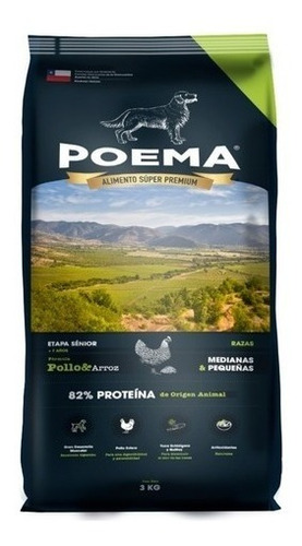 Poema Senior Razas Peq/med - Pollo 3kg - Aquarift