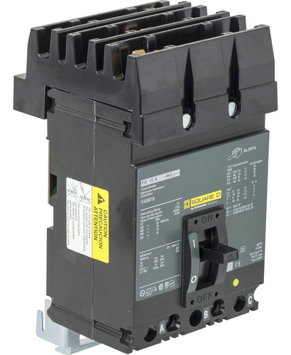 Fa36015 Circuit Breaker, Fa, 600v, 15a, 3 Polos