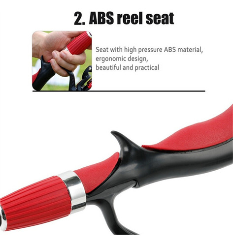 1.2m Gun Handle Pequeno Arremesso Vara Mar Pólo Gelo Vara De