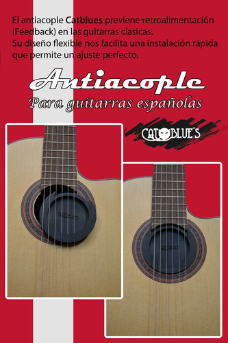 Antiacople Para Guitarra Clasica, Criolla Cat Blues 87 Mm
