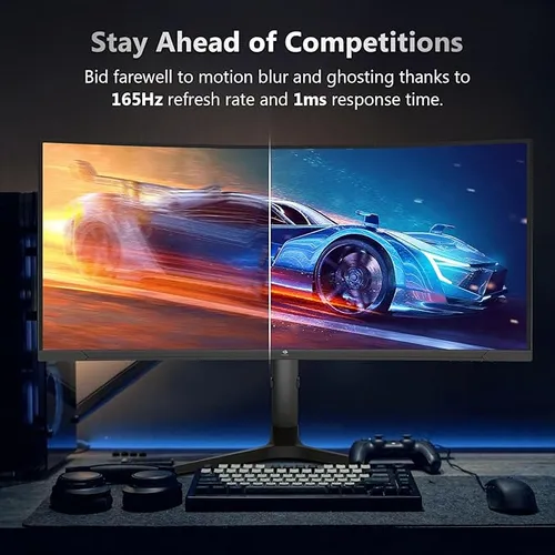 Monitor De Juegos Curvo Ultra Ancho Z-edge Ug34 De 34 Pulgadas,