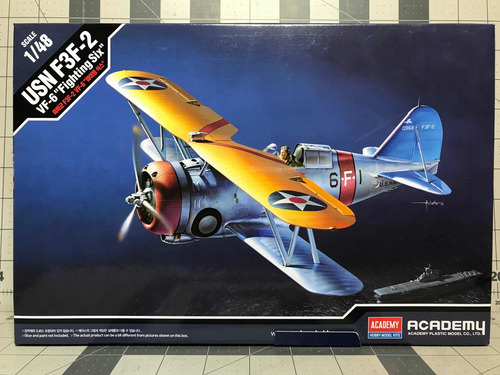 Kit Plastimodelo Avião Grumman F3f-2 Vf-6 1:48 Academy