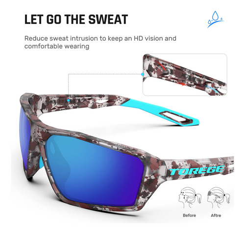 Torege Gafas De Sol Deportivas Polarizadas Para Hombres Y Mu