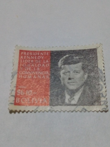 Estampilla. J.f. Kennedy             $b 10               (8)