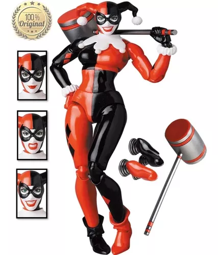 Action Figure Harley Quinn Mafex Hush Boneca Arlequina Dc