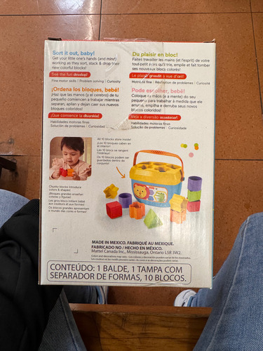 Fisher Price Primeros Bloques Del Bebé Azul (Usado)