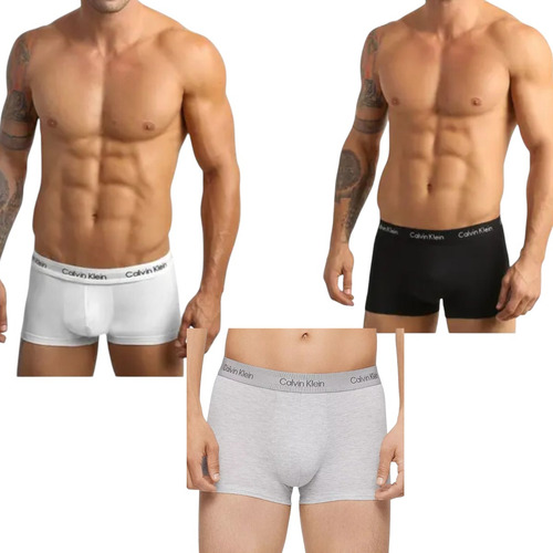 Boxer Calvin Klein 3 Pack Hombre Trunk Algodón Original