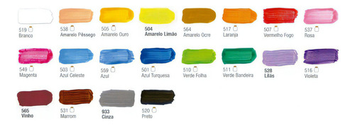 Tinta Tempera Guache Escolar Acrilex 250ml Cor Magenta