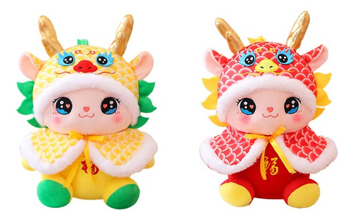 Muñeco De Peluche De Dragón Bebé,2 Pcs,regalo De Año Nuevo