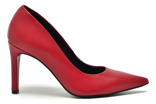 Sapato Scarpin Via Marte Salto Alto 045-001-01 Vermelho