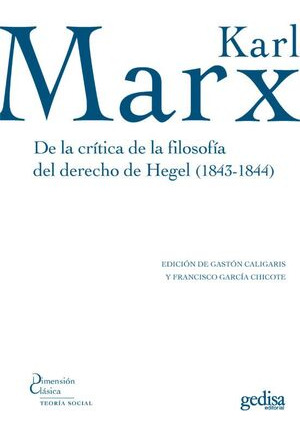 Libro De La Critica De La Filosofia Del Derecho De Hegel (1