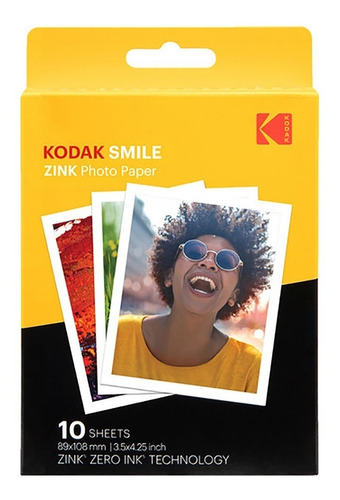 Imagem 1 de 2 de Filme Instantâneo Photo Paper 10 Poses Kodak Rodzl3x410