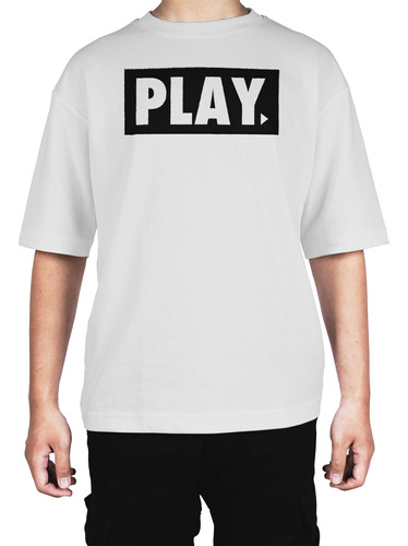 Camiseta Oversize Boris Brejcha Play Logo