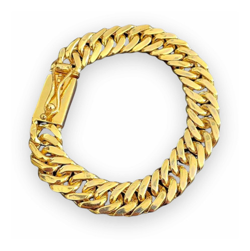 Pulseira Grumet De 13mm Banhado Ouro 18k