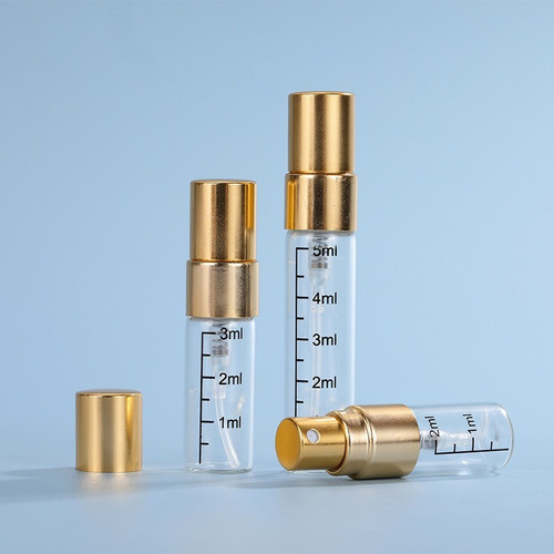 50 Mini Atomizador De Perfume, Botella De Vidrio Transparent