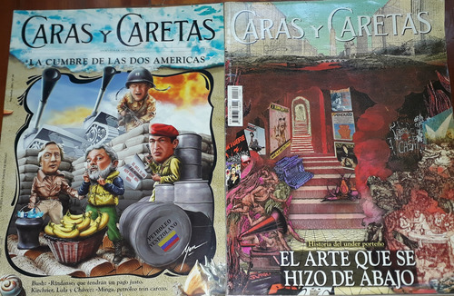 Lote X 19 Caras Y Caretas N° 2252 Kirchner 2010 Y Otras (Usado)