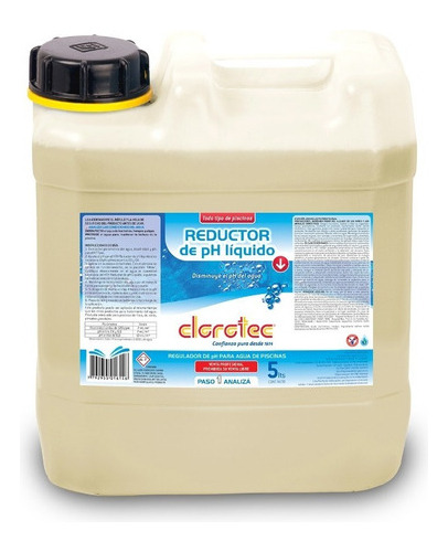 Reductor De Ph Liquido Clorotec 5 Lt Pileta Piscina Pintumm