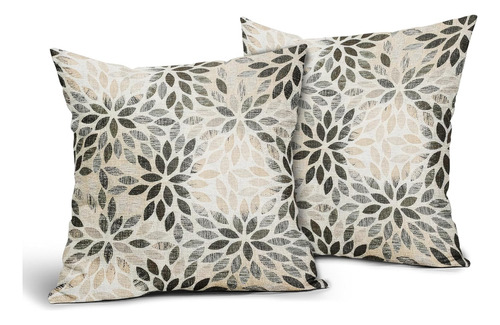 Fundas De Almohada De Dalia Marrón De 18x18 Pulgadas, ...
