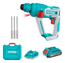 Comprar Rotomartillo Sds Plus 1.5j + Bat 2a + Carg + 3 Brocas Total Color Pantone 322c Frecuencia 50 60hz