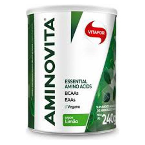 Aminovita 9 Aminoácidos Vegetais Limão Vitafor 240g