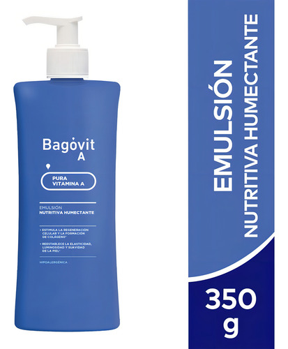 Bagovit A Nutritiva Y Humectante X 350 G Emulsión Corporal