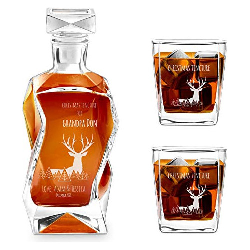 Decantador Whisky Con 2 Vasos Personalizado