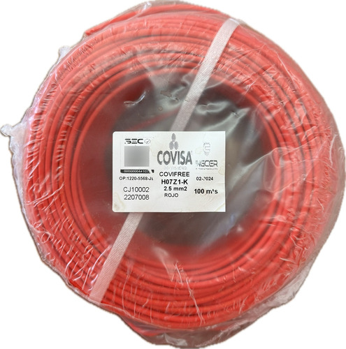 Cable Eva 2,5mm Libre De Halógeno (rollo 50mts, 3 Colores)