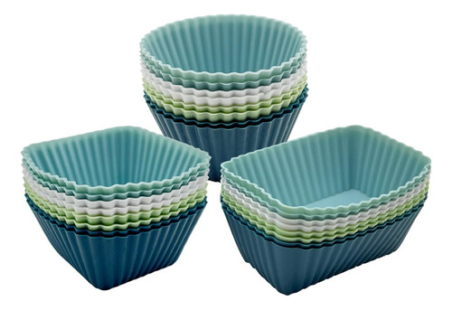 Skidec Juego De 24 Tazas De Silicona Para Hornear Cupcakes,.