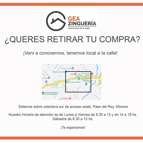Zingueria Babeta Sobre Chapa O Teja Metro Lineal Atornillar