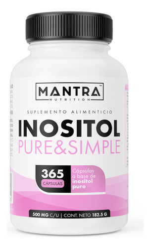 Inositol Myo & D-chiro De 365 Cápsulas Mantra Nutrition